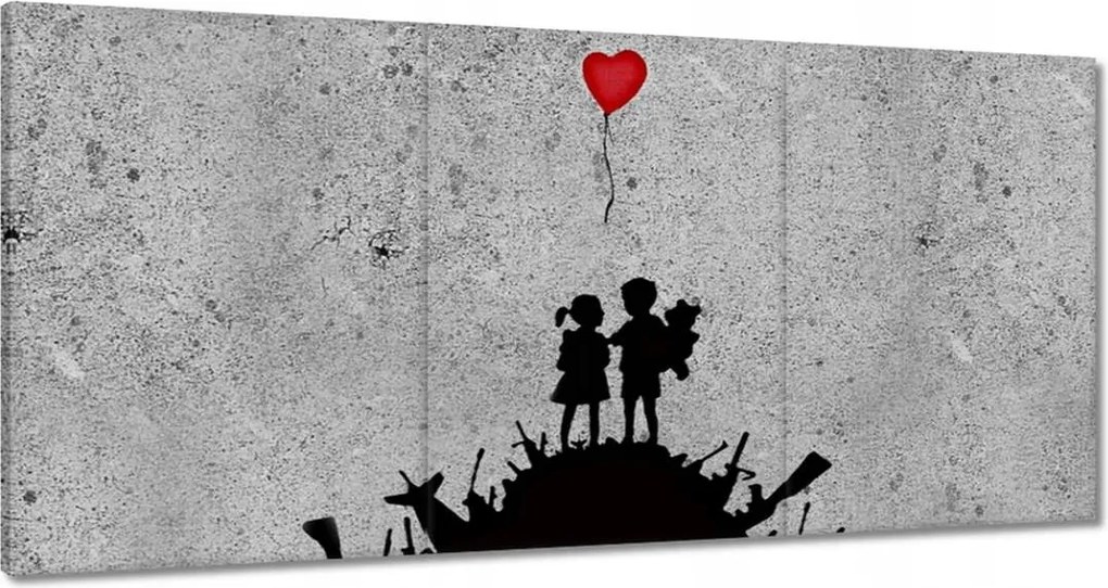 Vászonkép 60x30 Banksy legújabb motívumok