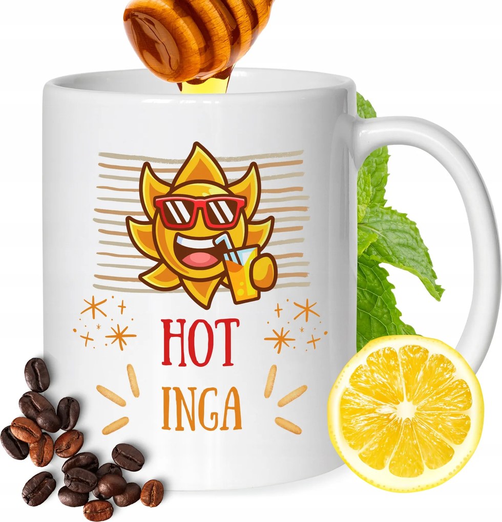 Bögre Inga Barátnő Feleség Ajándék Nyomtatott Fehér 330ml