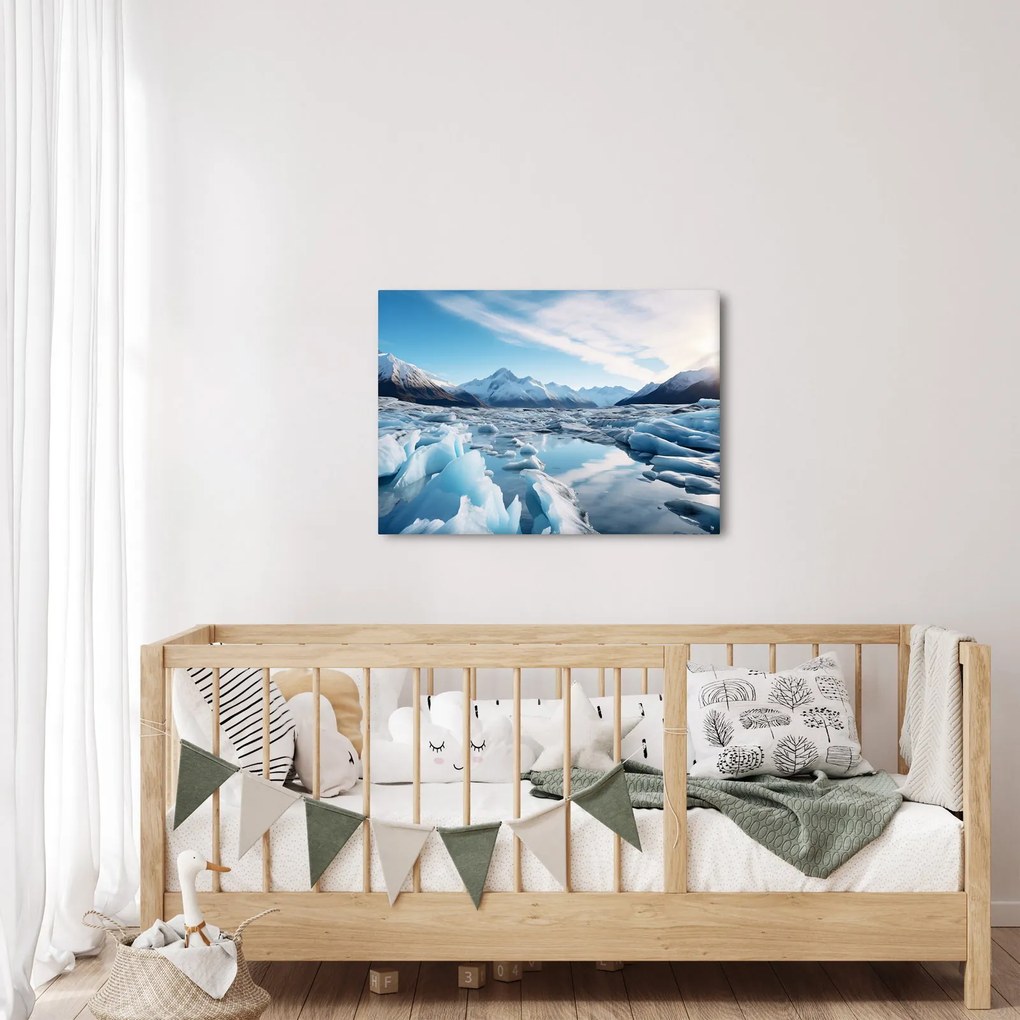 Kép - Gleccser képződmények (70x50 cm)