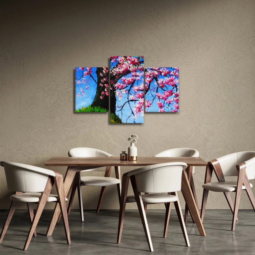 Kép festett cseresznyevirágok (90x60 cm)