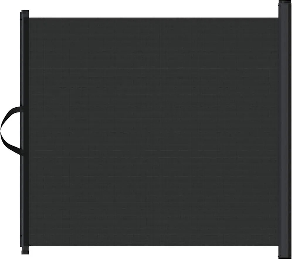 vidaXL fekete behúzható kisállatkapu 82,5 x 125 cm