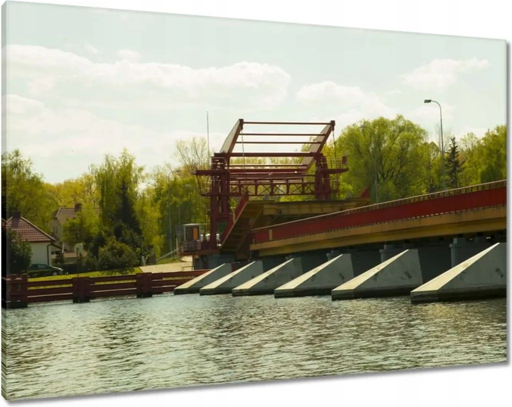 Vászonkép 100x70 Felvonóhíd Bicskén