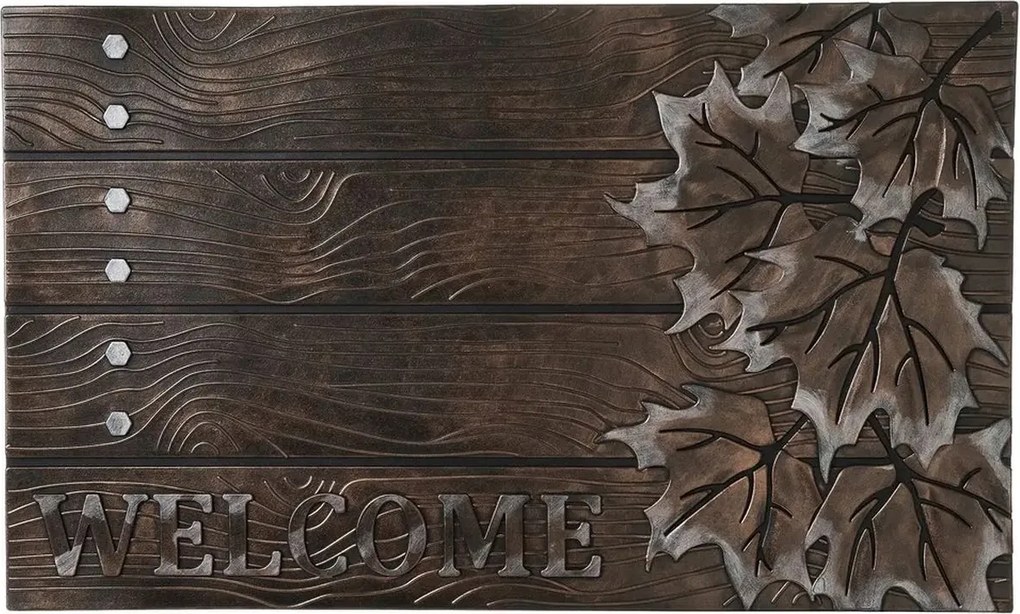 Lábtörlő gumi az ajtó előtt Fall 75x45 cm kültéri barna bejárati