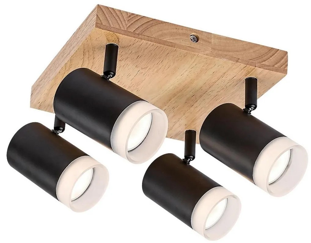 Rabalux Rabalux 73124 - Mennyezeti spotlámpa TORAS 4xGU10/5W/230V tölgy RL73124