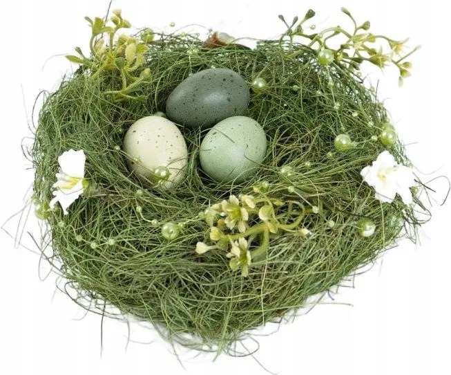 Húsvéti koszorú Easter Joy fészek 17x17x8,5 cm Homla