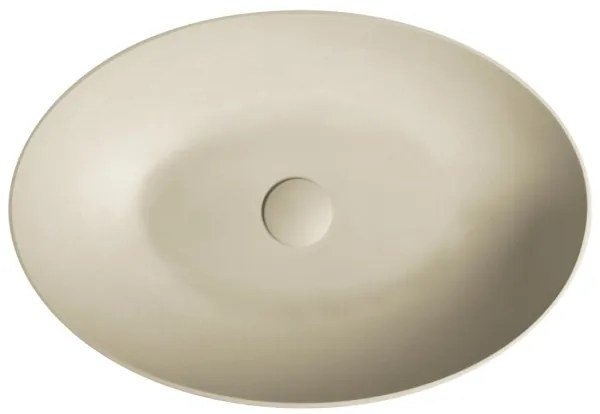 Sapho - FORMIGO 60x40 cm pult fölé szerelhető mosdó beton/bézs