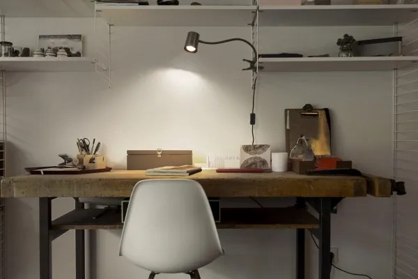Osram - Csíptetős asztali lámpa DESK LINE 1xGU10/9W/230V fekete