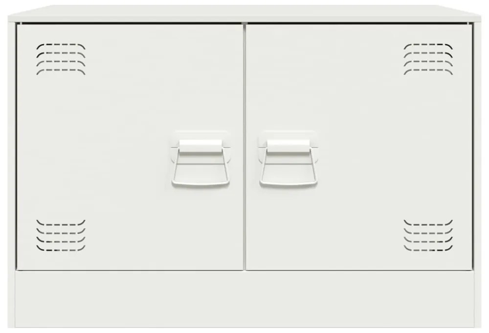 2 db fehér acél TV-szekrény 67 x 39 x 44 cm