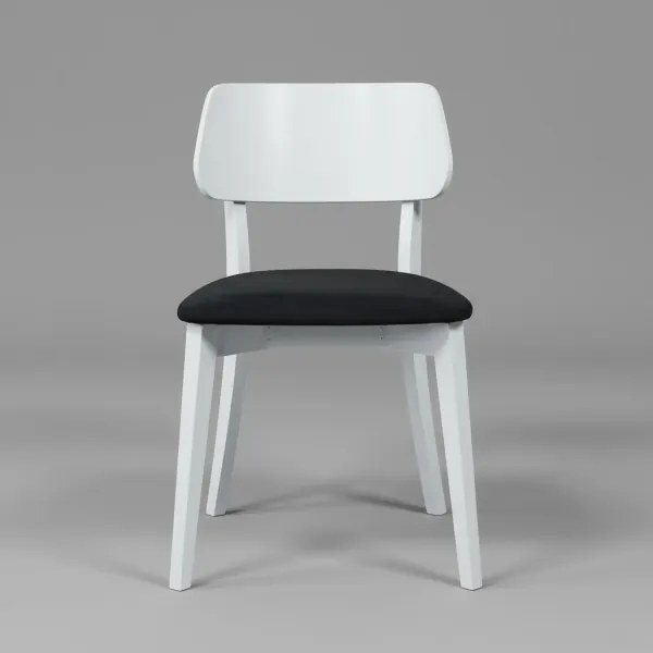EZRA étkezőszék fehér/fekete