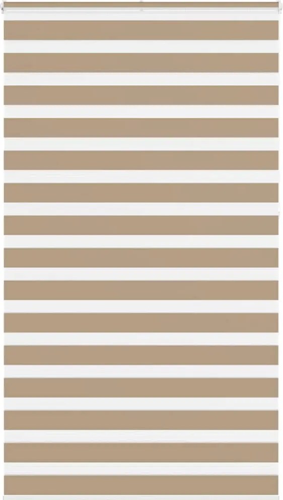 vidaXL zebrafüggönnyel homokbarna szövetszélesség 120,9 cm poliészter