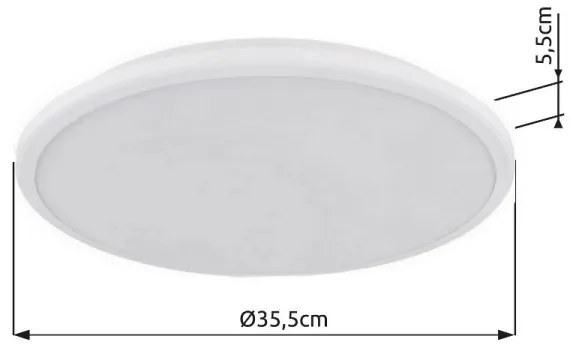 Globo 41569-18W - LED Mennyezeti lámpa XANDER LED/18W/230V 3000K átm. 35 cm fehér
