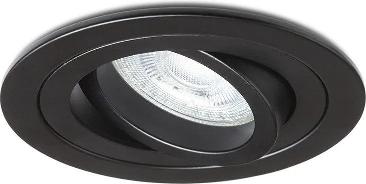 RENDL PASADENA GU10 R süllyesztett lámpa fekete 230V LED GU10 7W