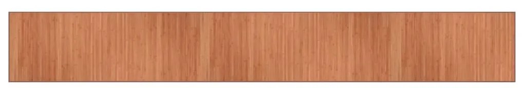 négyszögletű barna bambusz szőnyeg 70 x 500 cm