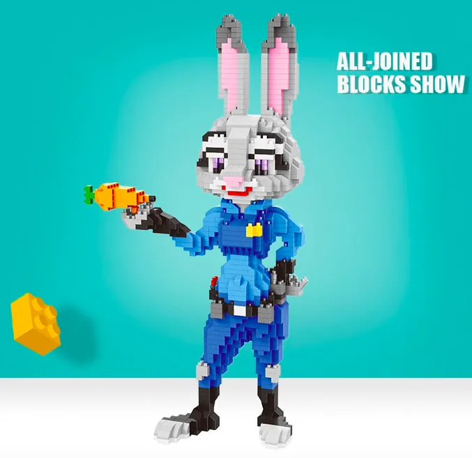 Mini kockák készlet "Judy Hopps" 1250db