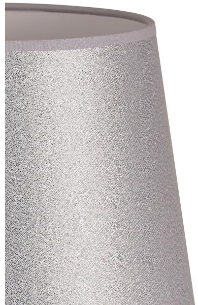 Duolla - CLASSIC M asztali lámpaernyő E27, 24 cm átmérő, ezüst