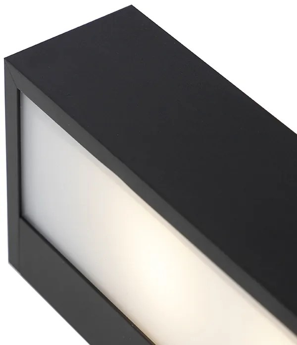 Design téglalap alakú fali lámpa fekete 35 cm - Houx