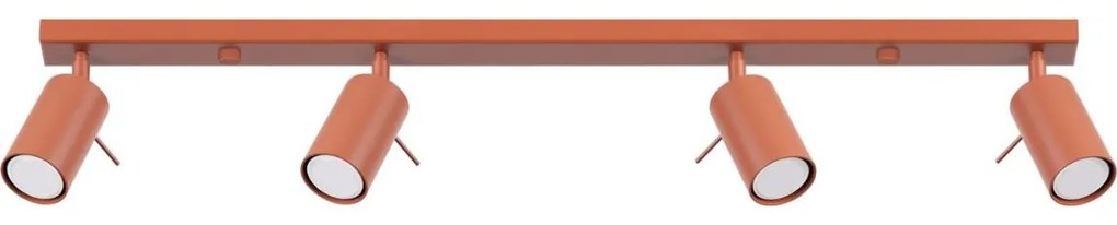 Sollux SL.1510 - Spotlámpa RING 4xGU10/10W/230V piros