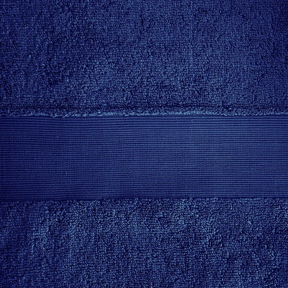 Sötétkék frottír pamut fürdőlepedő 70x120 cm Anti-Bacterial – Catherine Lansfield