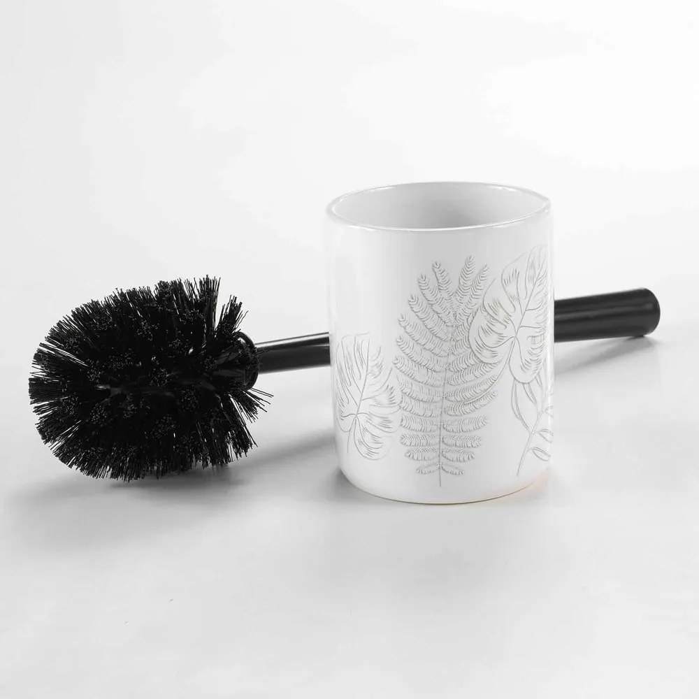 Fehér kerámia WC-kefe Amber – douceur d'intérieur