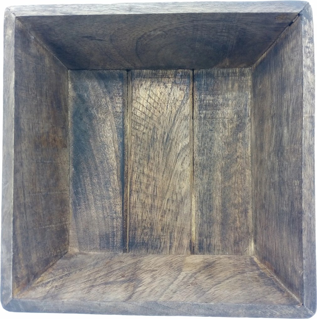 Dekorációs Tálca Mangófából, Sötét