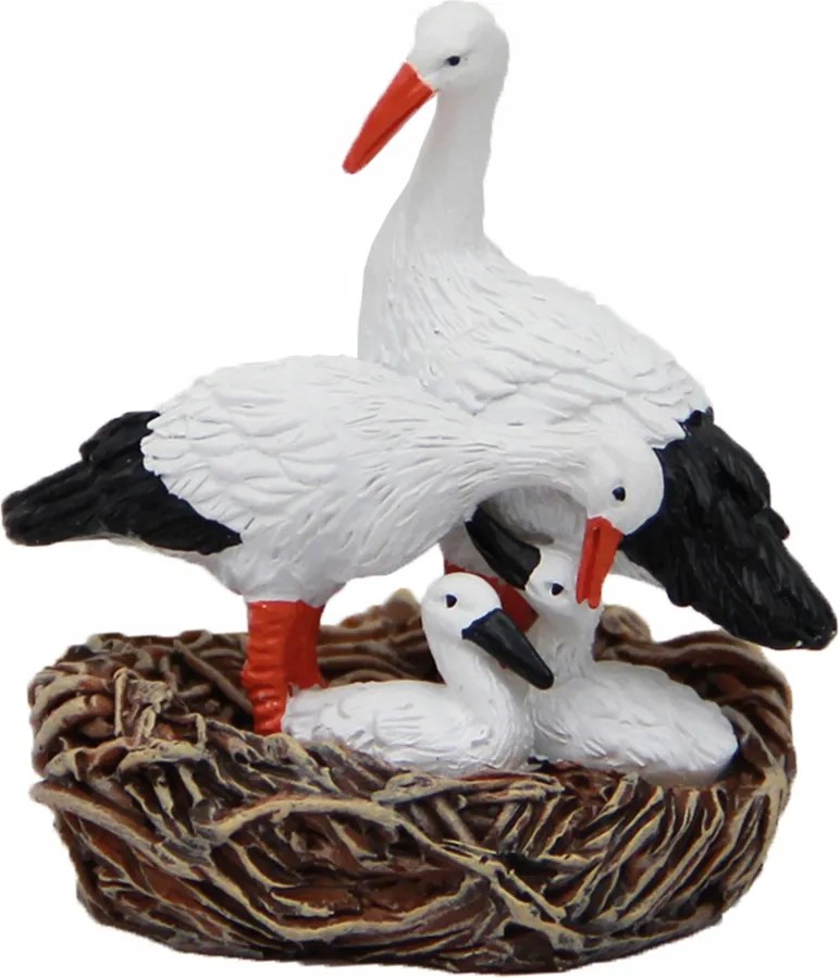 Gólya Fészekben Betlehem dekorációhoz- 5cm magas *11-12cm magas figurákhoz*