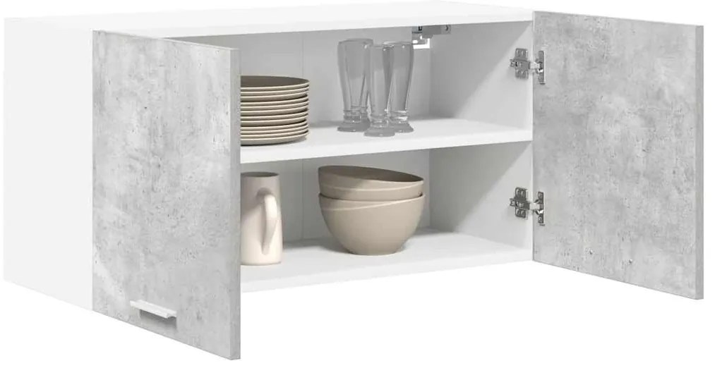 Függő szekrény Riga Beton Szürke 80 x 31 x 40 cm Faanyag