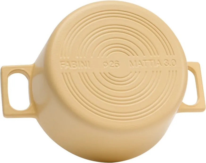 Indukciós tűzhelyhez alkalmas öntöttvas lábas fedővel 5,5 l Mattia 3.0 – FABINI