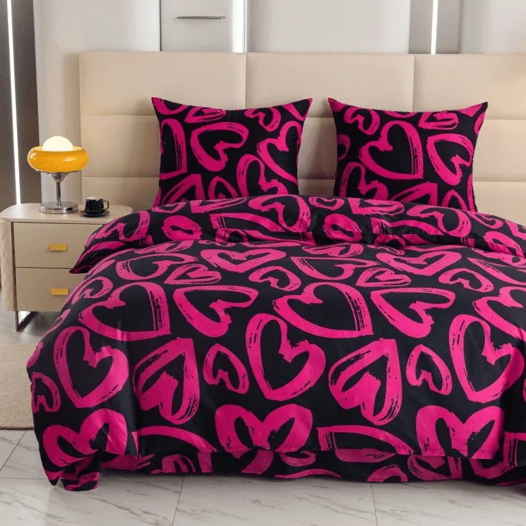 Mikroszálas ágyneműhuzat AMORYS rózsaszín Ágyneműhuzat mérete: 70 x 80 cm | 140 x 200 cm