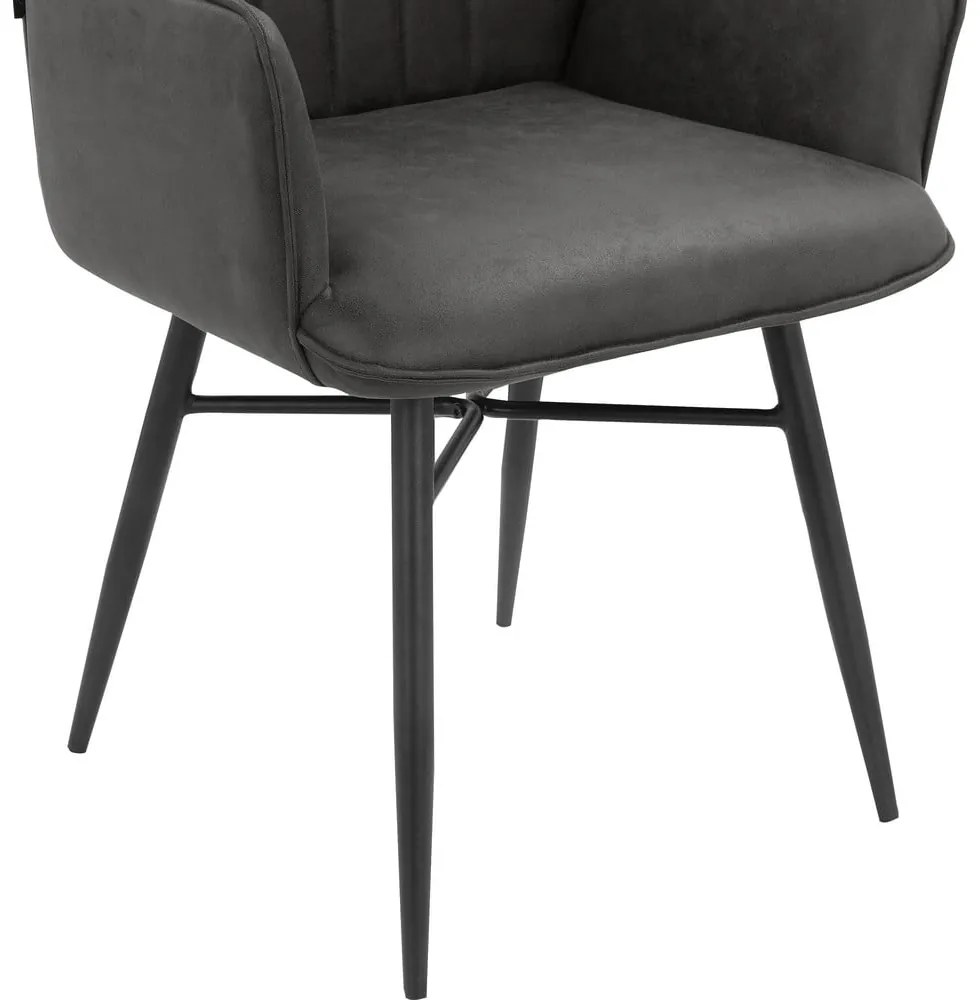 Antracitszürke étkezőszék szett 2 db-os Anzo – Støraa