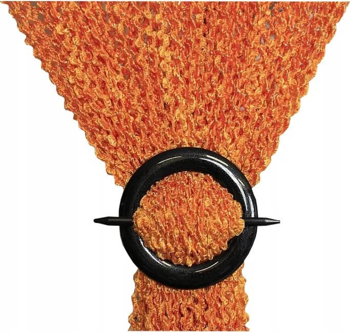 Függöny spagetti göndör bárány mintás függöny 300x160cm magas narancssárga