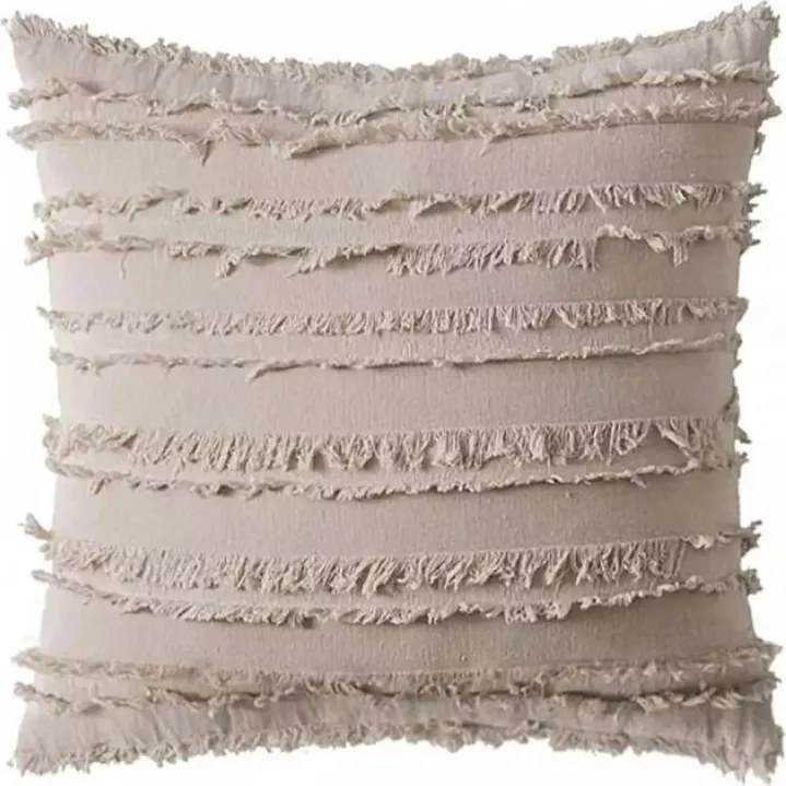 Dekoratív párnahuzat pamut Etno 45x45 cm Bézs