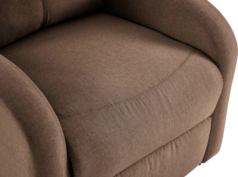 Állítható relaxációs fotel, világosbarna, NERIS