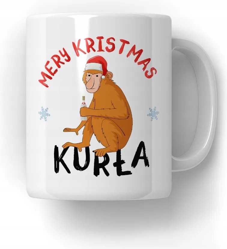 Mery Krismas bögre Mikulás ajándék