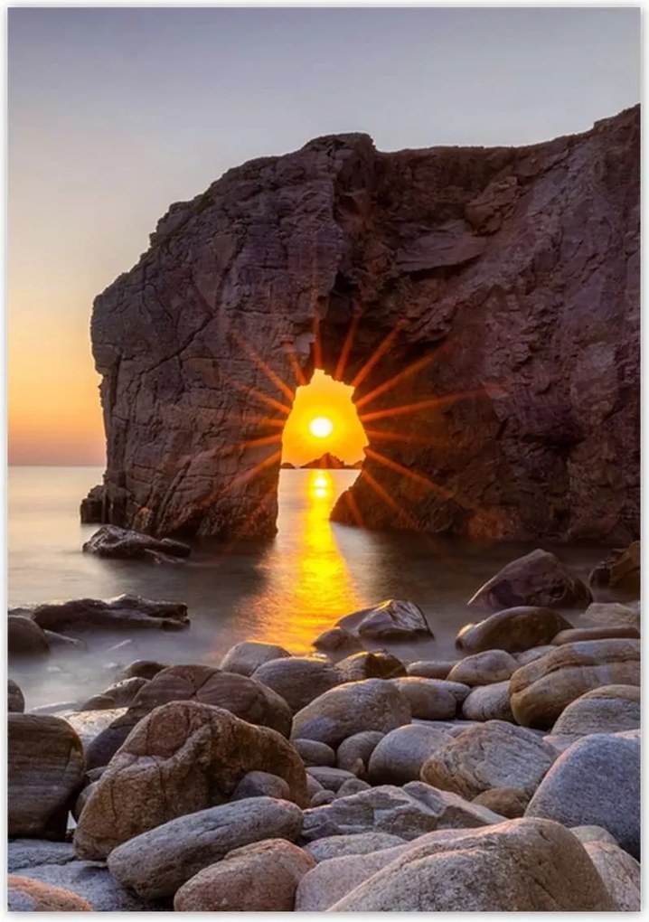 Poszterek 70x100 Naplemente Tenger Sziklák