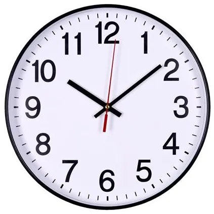 Falióra, 34 cm, OFFICE PRODUCTS, fehér keret (D341114)