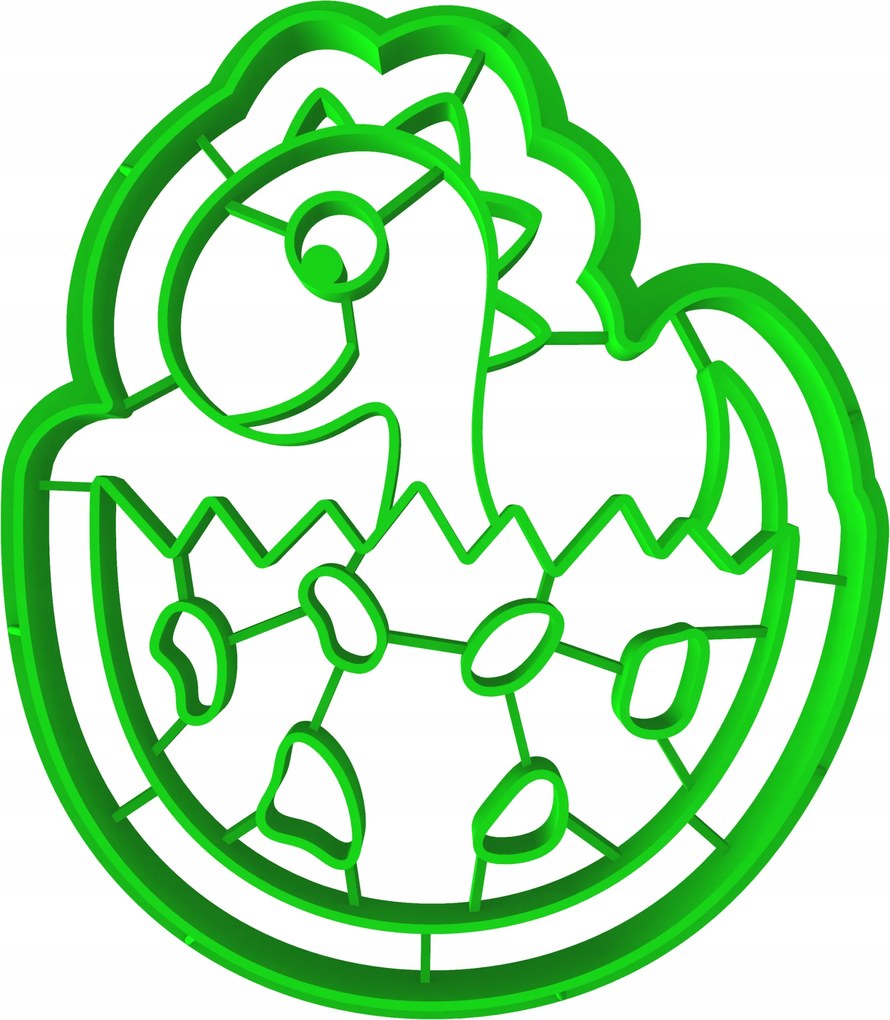 Forma Lyukasztó Dinoszaurusz Keksz- és Mézeskalácsvágó Csirke Tojás