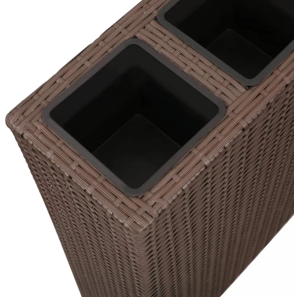 2 darab barna polyrattan kerti magaságyás 4 kaspóval