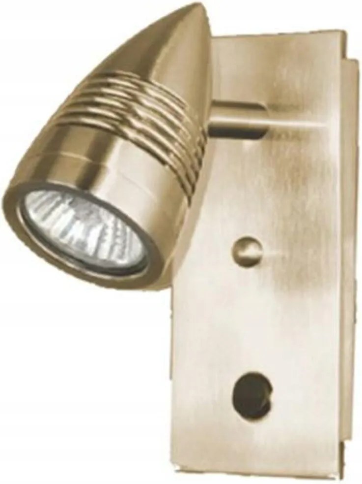 Aca Lighting spotlámpa Netto fali Hugo 1L sárgaréz HUGO1WOFA