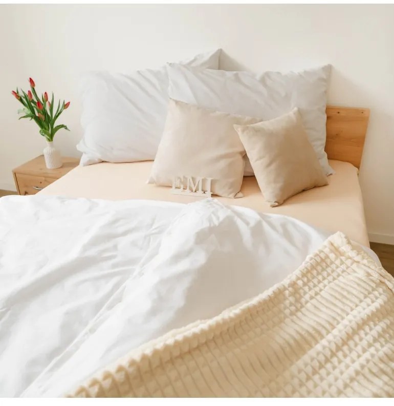 EMI fehér deluxe pamut ágyneműhuzat, Párna 40x50