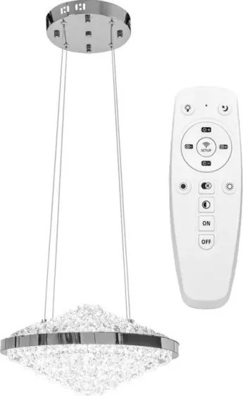 MORETTI MO6363 DOME Króm Színű Függeszték LED 3000-4000-6000K IP20