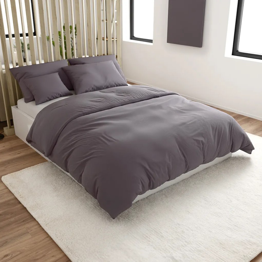 STANDO pamut ágyneműhuzat, szürke Ágyneműhuzat mérete: 2 db 70 x 90 cm | 200 x 220 cm