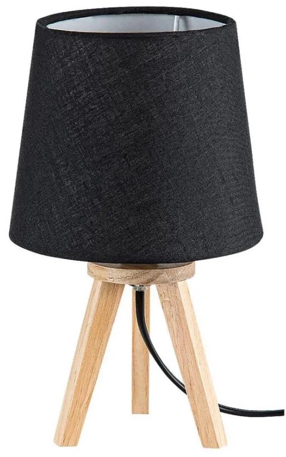 Rabalux 2069 - LYCHEE asztali lámpa 1xE14/25W/230V fekete