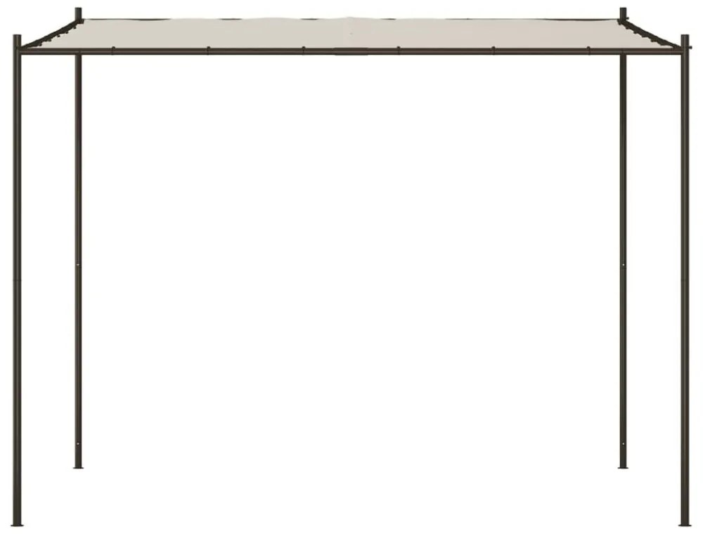 fehér szövet és acél pavilon 3 x 3 m 180 g/m²
