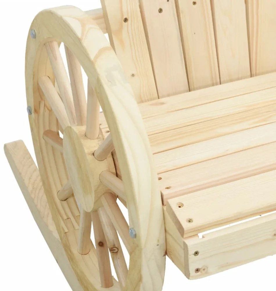 tömör fenyőfa Adirondack hintaszék