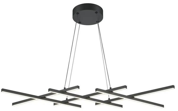 Maytoni MOD244PL-L50BK - HALO LED csillár kábelen LED/40W/230V fekete