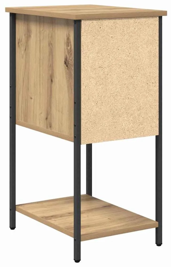 Éjjeliszekrény 2 pcs kézműves tölgy 32 x 42 x 70 cm Faanyag