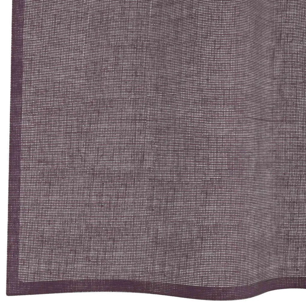 2 db lila fátyolfüggönyök rojtokkal 140x225 cm