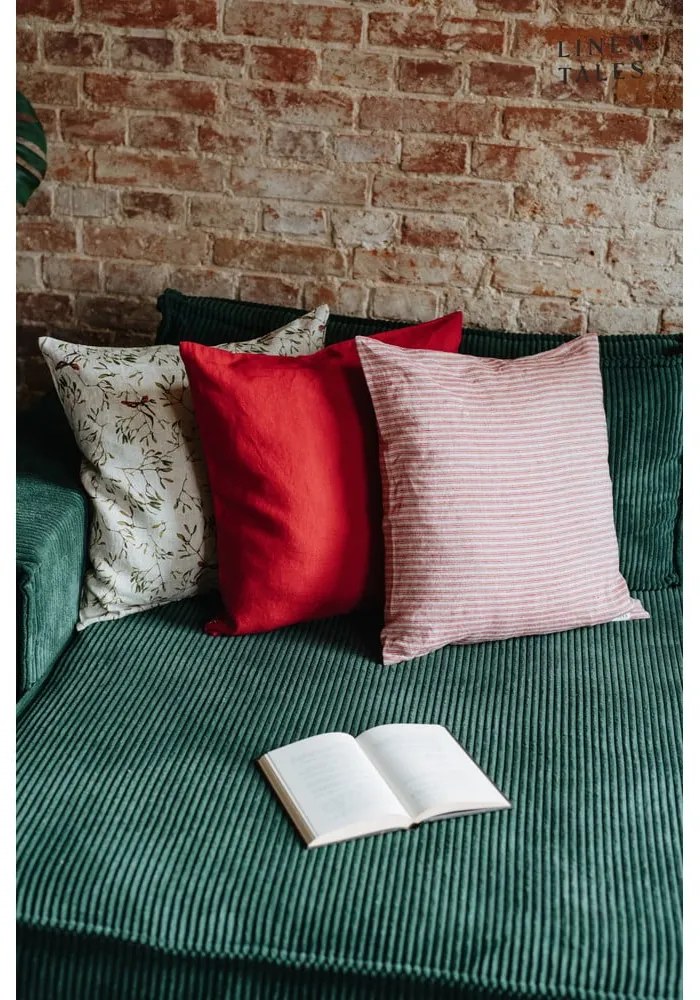 Párnahuzat karácsonyi mintával 40x40 cm – Linen Tales