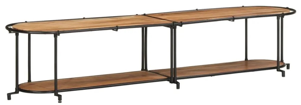 tömör akácfa TV-szekrény 200 x 42 x 40 cm