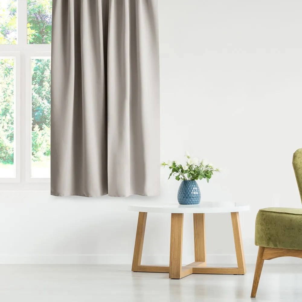 Bézs sötétítő függöny 140x270 cm Eyelets – Restilo